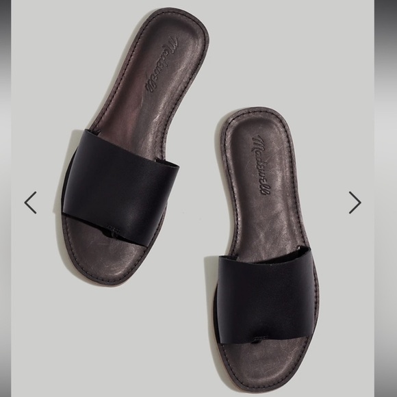 MADEWELL The Boardwalk Post Slide Sandal in Leather - Picture 4 of 13